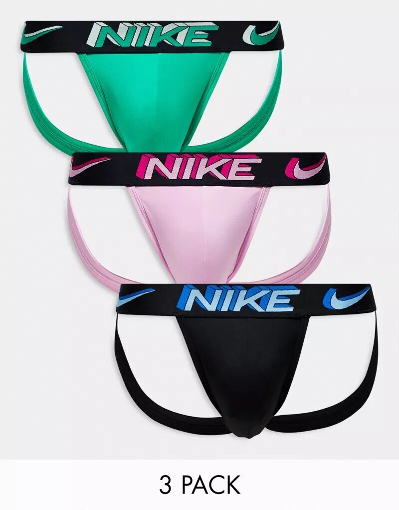 Набор из трех трусов Nike Dri-FIT из микрофибры черного, зеленого и розового цветов, Черный, Набор из трех трусов Nike Dri-FIT из микрофибры черного, зеленого и розового цветов
Набор из трех трусов Nike Dri-FIT из микрофибры черного, зеленого и розового цветов, Черный, Набор из трех трусов Nike Dri-FIT из микрофибры черного, зеленого и розового цветов