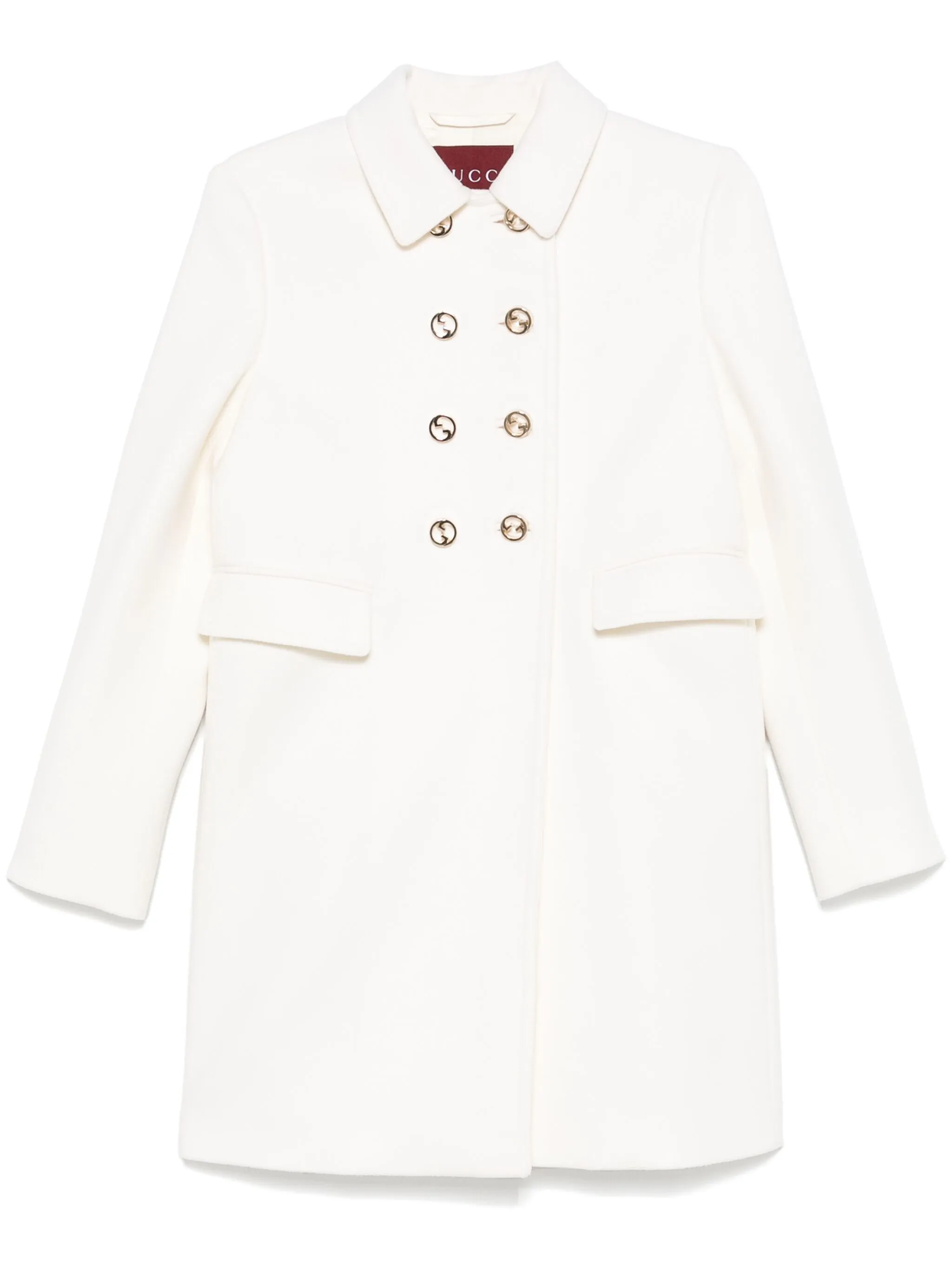 Пальто с логотипом Interlocking G Gucci, белый
Пальто с логотипом Interlocking G Gucci, белый