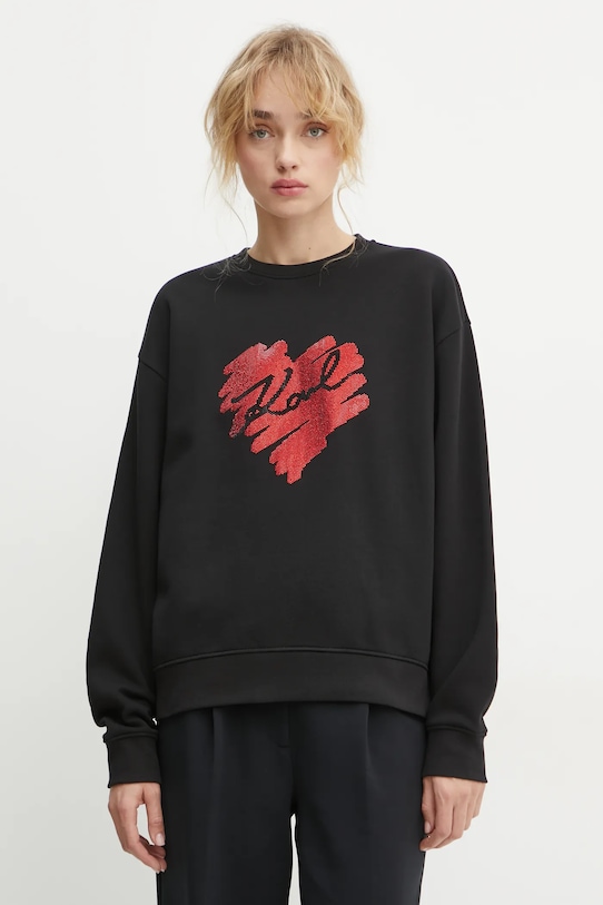 Хлопковая толстовка Karl Lagerfeld, черный
Хлопковая толстовка Karl Lagerfeld, черный