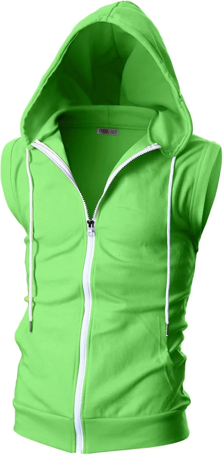 Ohoo мужской Slim Fit безрукавный легкий худи-жилет на молнии
Ohoo мужской Slim Fit безрукавный легкий худи-жилет на молнии