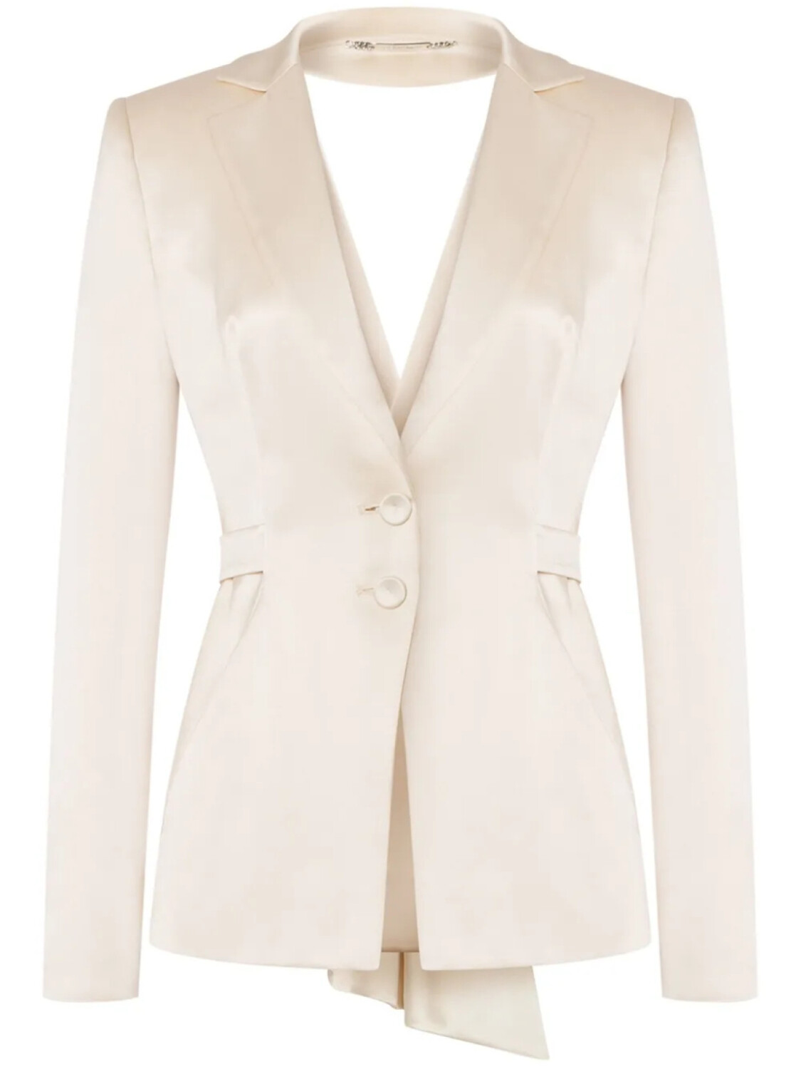 Alberta Ferretti атласный блейзер с вырезами, белый
Alberta Ferretti атласный блейзер с вырезами, белый