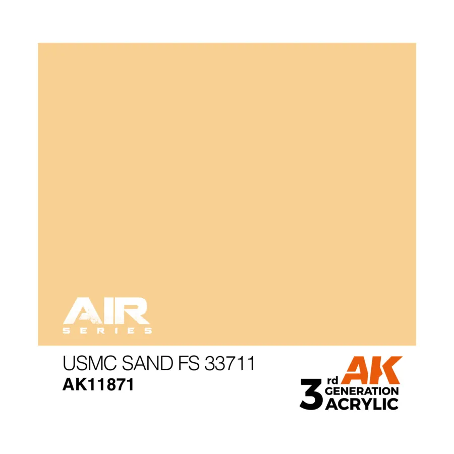 USMC Песок FS 33711, 3rd Gen Acrylic - Air
USMC Песок FS 33711, 3rd Gen Acrylic - Air
