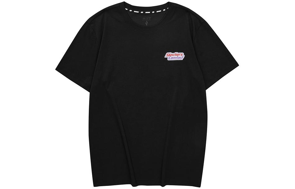 Футболка унисекс угольно-черная Skechers
Футболка унисекс угольно-черная Skechers