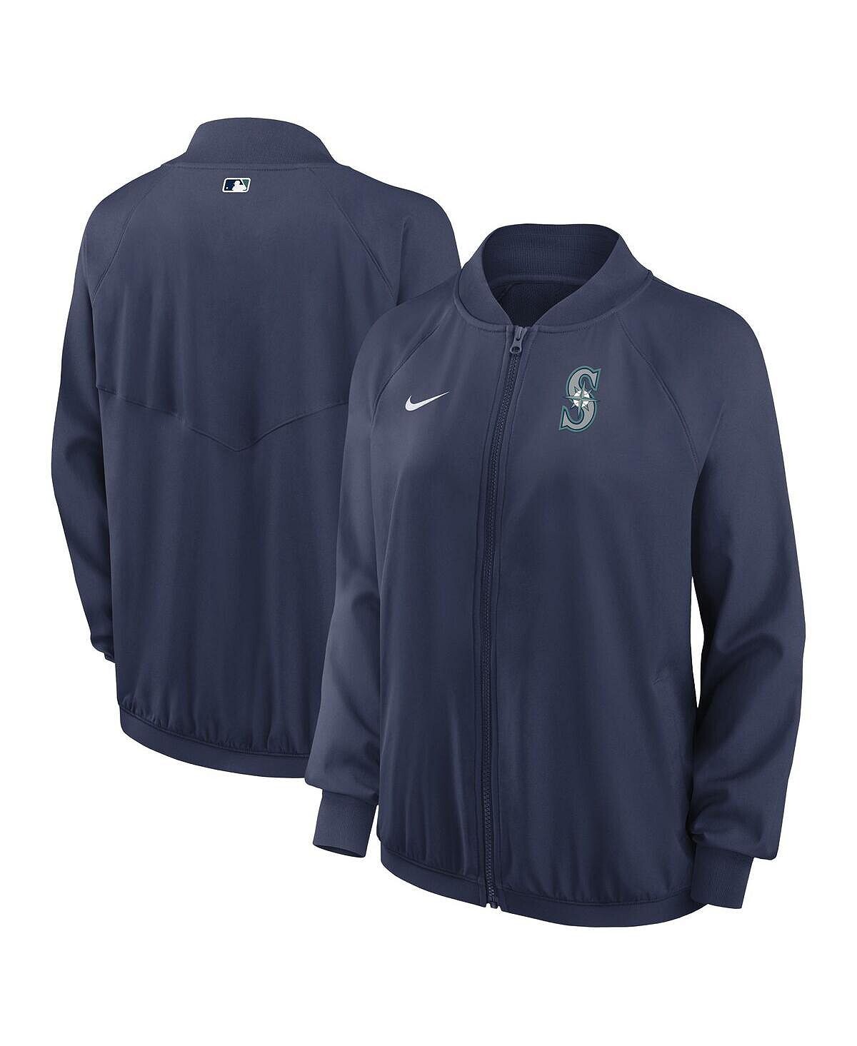 Женская темно-синяя куртка с молнией во всю длину Seattle Mariners Authentic Collection Team Raglan Performance Nike, темно-синий
Женская темно-синяя куртка с молнией во всю длину Seattle Mariners Authentic Collection Team Raglan Performance Nike, темно-синий