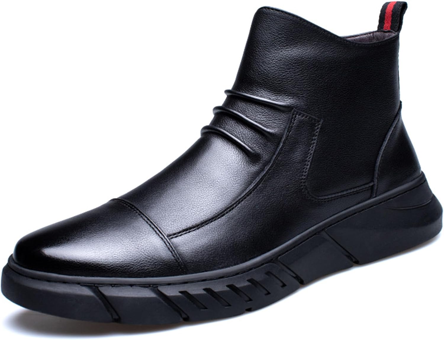 Мужские итальянские высокие черные кожаные ботинки Чукка с боковой молнией, повседневные, противоскользящие, водонепроницаемые, амортизирующие, челси, укороченные теплые деловые Devileyeze
Мужские итальянские высокие черные кожаные ботинки Чукка с боковой молнией, повседневные, противоскользящие, водонепроницаемые, амортизирующие, челси, укороченные теплые деловые Devileyeze