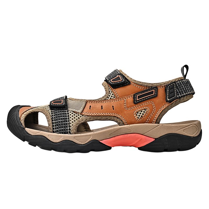 TELENT Антискользящие, антибактериальные и дышащие мужские треккинговые ботинки для речных походов коричневые, цвет Brown 
TELENT Антискользящие, антибактериальные и дышащие мужские треккинговые ботинки для речных походов коричневые, цвет Brown