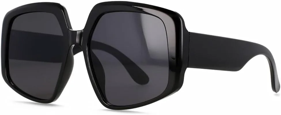 Крупные солнцезащитные очки для женщин, винтажные солнцезащитные очки в большой оправе для женщин, модные солнцезащитные очки для мужчин MTZJH, Black Grey
Крупные солнцезащитные очки для женщин, винтажные солнцезащитные очки в большой оправе для женщин, модные солнцезащитные очки для мужчин MTZJH, Black Grey