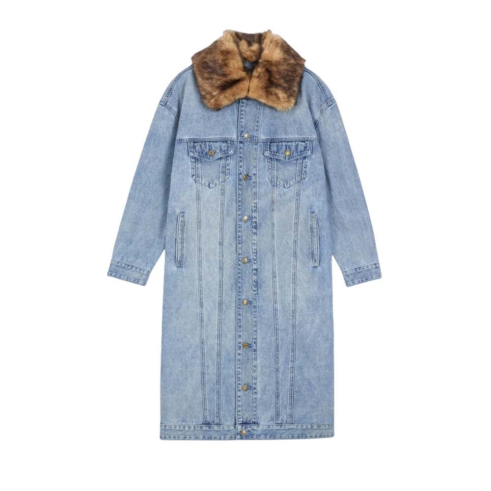 Джинсовое пальмо оверсайз с отделкой из искусственного меха MICHAEL KORS, деним синий
Джинсовое пальмо оверсайз с отделкой из искусственного меха MICHAEL KORS, деним синий