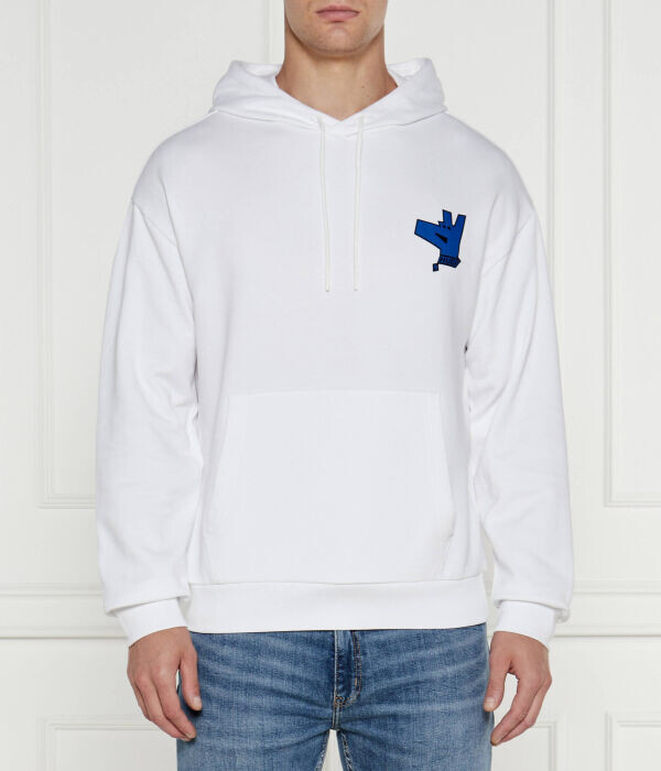 Толстовка мужская Hugo Blue Nallico хлопковая, белый 
Толстовка мужская Hugo Blue Nallico хлопковая, белый