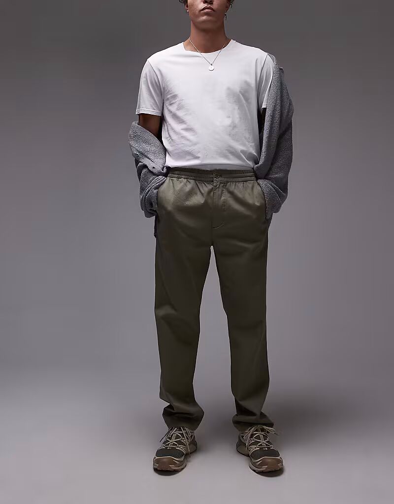 Брюки прямого кроя Lacoste цвета хаки
Брюки прямого кроя Lacoste цвета хаки