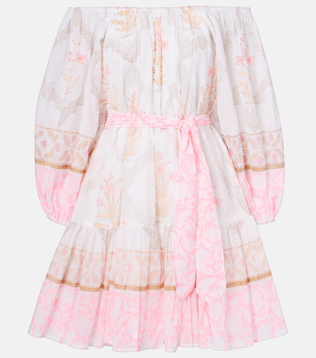 Печатное хлопковое мини-платье с открытыми плечами Juliet Dunn, White/Pink Grapefruit
Печатное хлопковое мини-платье с открытыми плечами Juliet Dunn, White/Pink Grapefruit