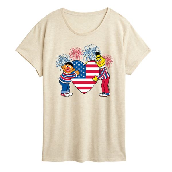 Женская футболка с принтом «Улица Сезам» и «Сердце Америки» Licensed Character, бежевый
Женская футболка с принтом «Улица Сезам» и «Сердце Америки» Licensed Character, бежевый