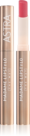 Кремовая губная помада с матовой отделкой Astra Make-up Madame Lipstylo The Mat, 04 Peach Esprit 2 g
Кремовая губная помада с матовой отделкой Astra Make-up Madame Lipstylo The Mat, 04 Peach Esprit 2 g