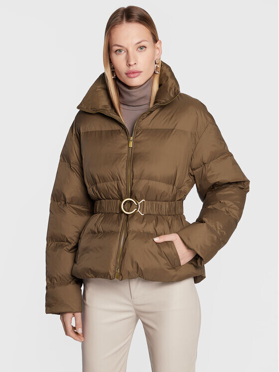 Пуховик свободного кроя Pinko, коричневый
Пуховик свободного кроя Pinko, коричневый