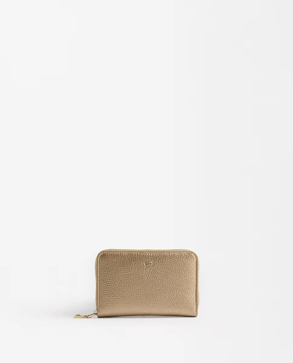Средний женский кошелек с застежкой-молнией, однотонный Parfois, золотой
Средний женский кошелек с застежкой-молнией, однотонный Parfois, золотой
