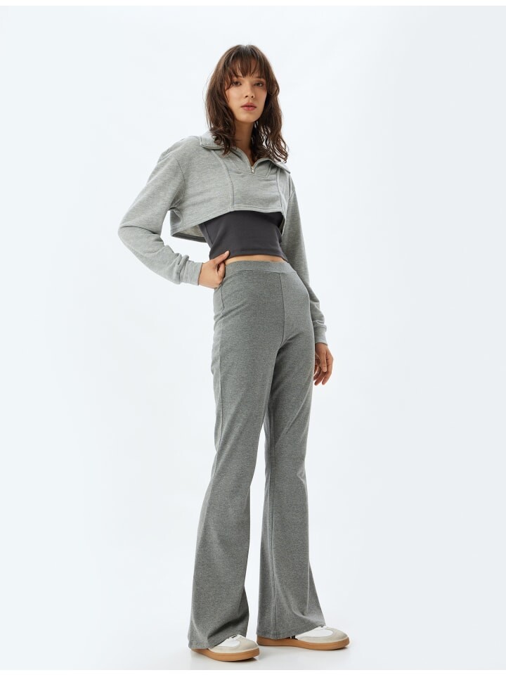 Тканевые брюки KOTON, серый 
Тканевые брюки KOTON, серый