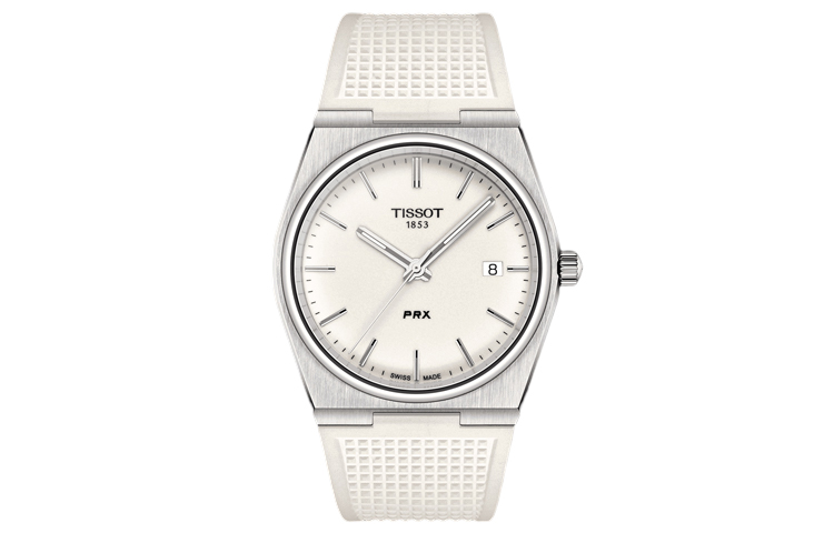 TISSOT PRX Super Player Series Кварцевый механизм Унисекс часы 40 мм Белый циферблат Корпус из нержавеющей стали Резиновый ремешок
TISSOT PRX Super Player Series Кварцевый механизм Унисекс часы 40 мм Белый циферблат Корпус из нержавеющей стали Резиновый ремешок