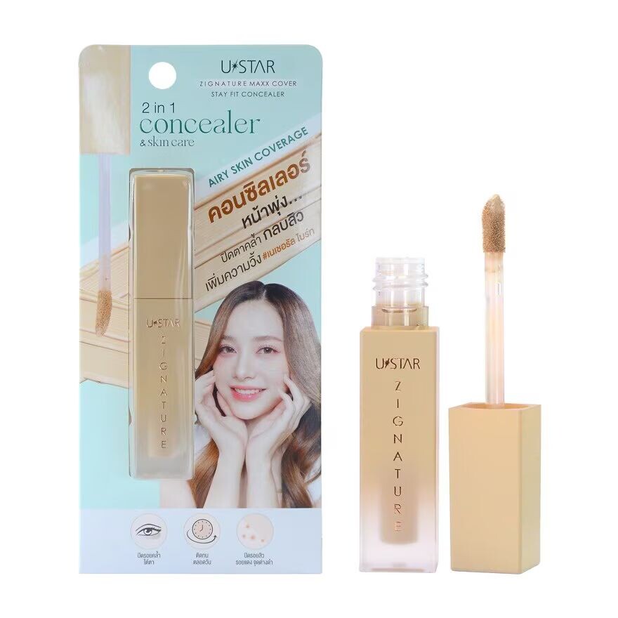 UStar Ustar Zignature Maxx Cover Stay Fit Concealer 2,5г. Естественный Яркий, Natural Bright
UStar Ustar Zignature Maxx Cover Stay Fit Concealer 2,5г. Естественный Яркий, Natural Bright