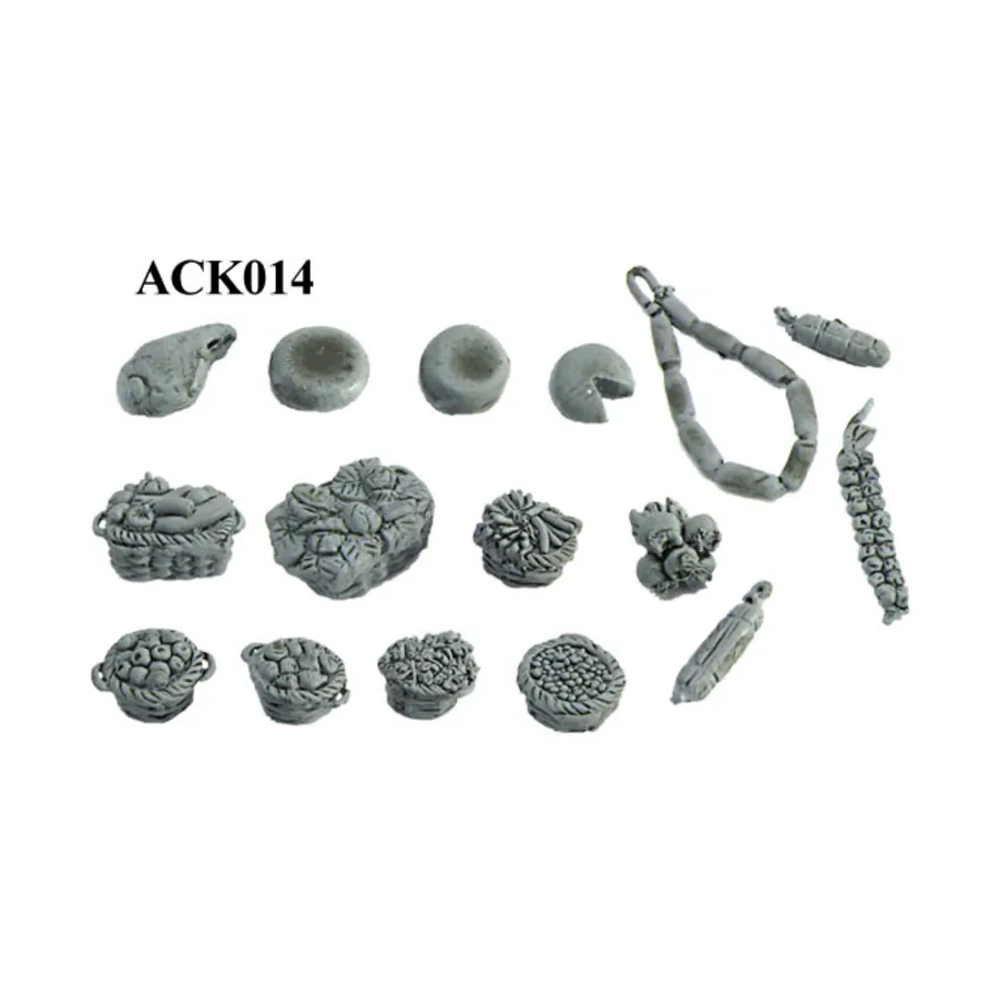 Корзины с колбасой, сыром и фруктами, Historical Miniatures - Medieval - Accessories (28mm) (Mirliton SG)
Корзины с колбасой, сыром и фруктами, Historical Miniatures - Medieval - Accessories (28mm) (Mirliton SG)