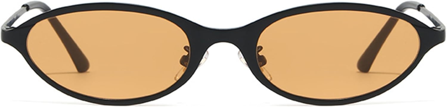 Солнцезащитные очки Bullabulling в стиле ретро, овальные, металлические, для женщин, стильные «кошачий глаз», в стиле 90-х, легкие, узкие, с модной защитой от УФ-излучения, Black Orange
Солнцезащитные очки Bullabulling в стиле ретро, овальные, металлические, для женщин, стильные «кошачий глаз», в стиле 90-х, легкие, узкие, с модной защитой от УФ-излучения, Black Orange