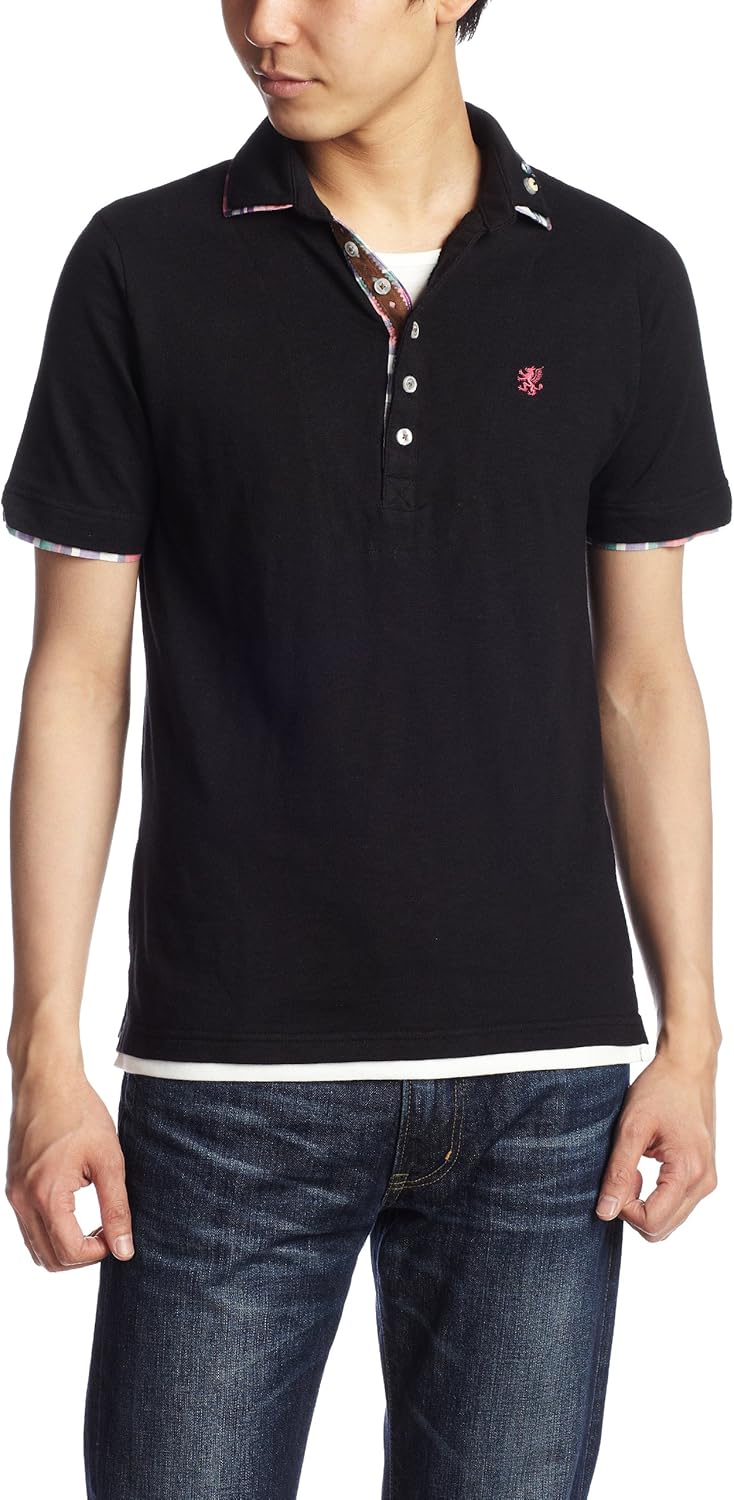 Розовая рубашка поло с пуговицей и чеком Pincponc
Розовая рубашка поло с пуговицей и чеком Pincponc