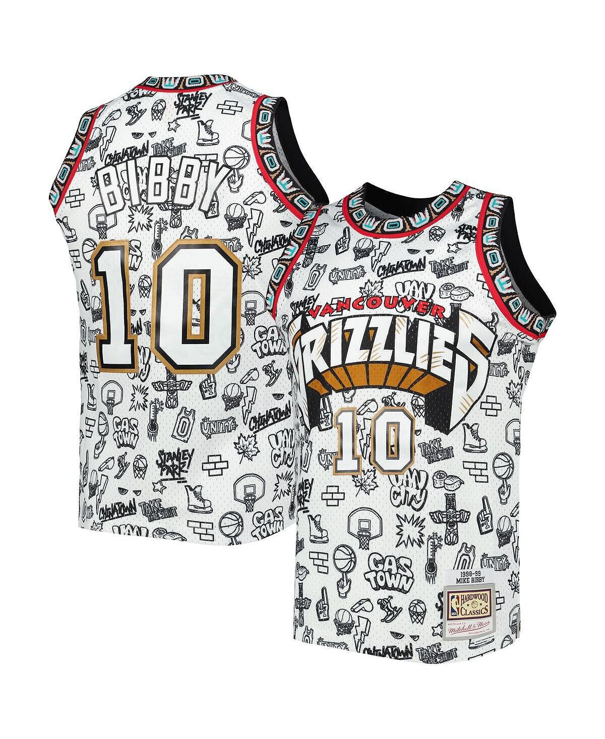 Мужская майка Майка Бибби Уайт Ванкувер Гриззлис 1998-99 гг. из твердой древесины Classics Doodle Swingman Player Mitchell & Ness 
Мужская майка Майка Бибби Уайт Ванкувер Гриззлис 1998-99 гг. из твердой древесины Classics Doodle Swingman Player Mitchell & Ness