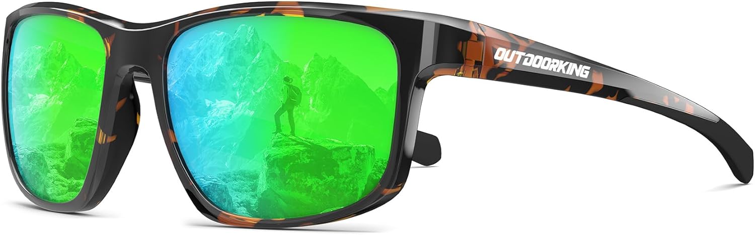 Спортивные поляризованные солнцезащитные очки для женщин, защита от УФ-излучения UV400, идеально подходят для езды на велосипеде, игры в гольф, пеших прогулок, пиклбола и бега OUTDOORKING, Tortoiseshell + Green
Спортивные поляризованные солнцезащитные очки для женщин, защита от УФ-излучения UV400, идеально подходят для езды на велосипеде, игры в гольф, пеших прогулок, пиклбола и бега OUTDOORKING, Tortoiseshell + Green