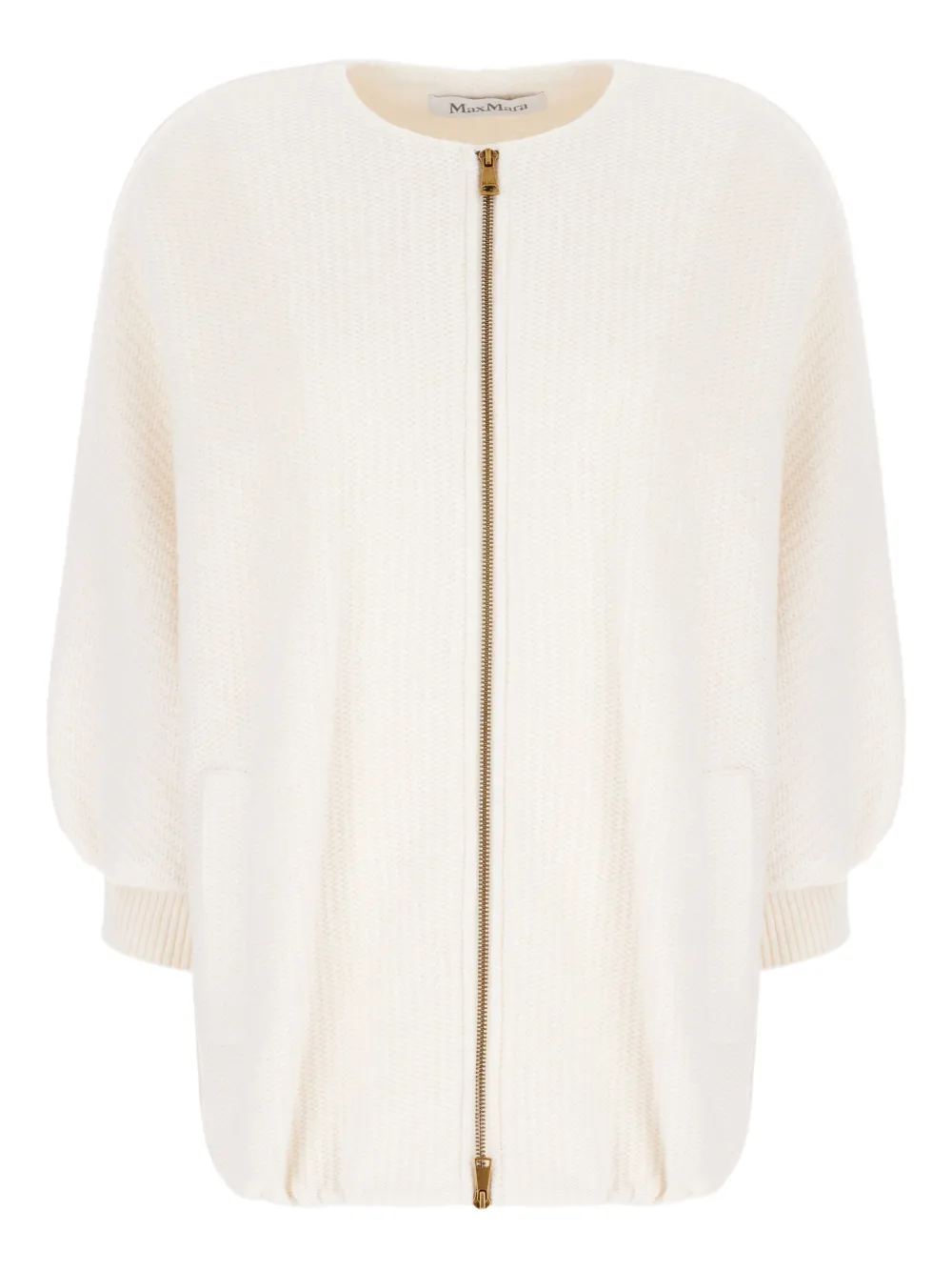 Вязаная куртка с застежкой-молнией спереди MAX MARA, белый
Вязаная куртка с застежкой-молнией спереди MAX MARA, белый