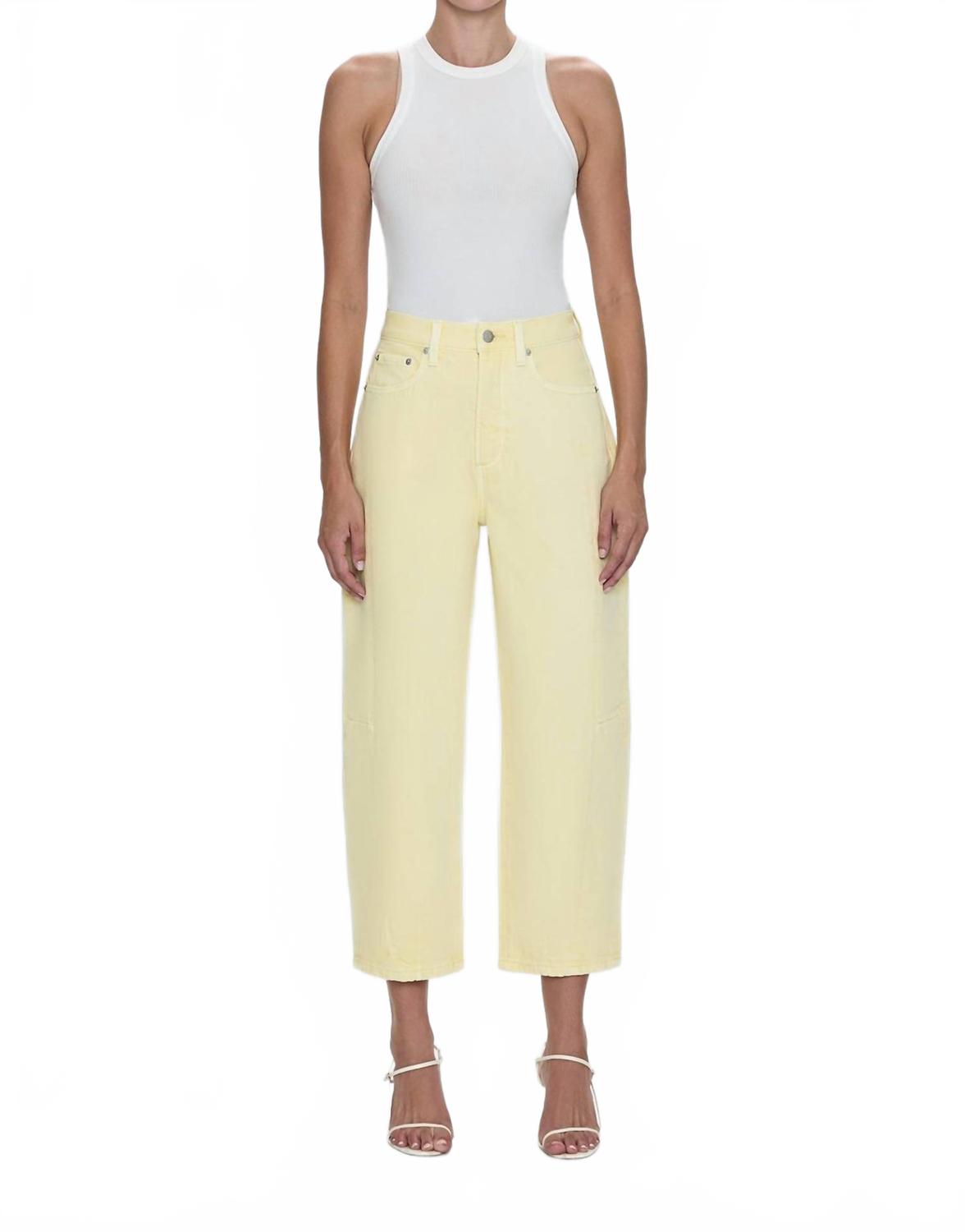 Брюки Eli High Rise с арочными штанинами в желтом цвете PISTOLA
Брюки Eli High Rise с арочными штанинами в желтом цвете PISTOLA