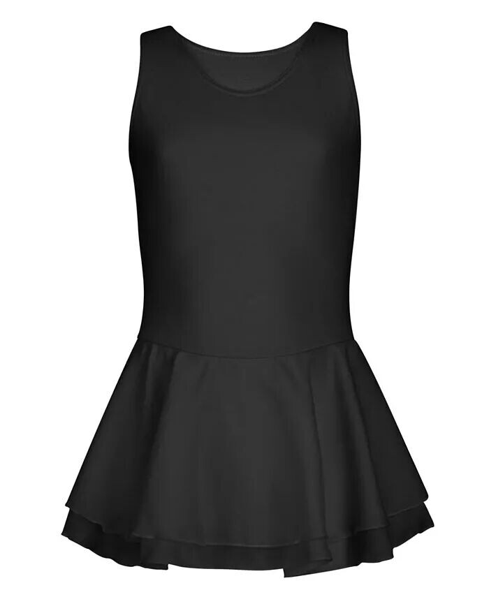 Платье-майка с двухслойной юбкой для девочек Capezio, черный
Платье-майка с двухслойной юбкой для девочек Capezio, черный