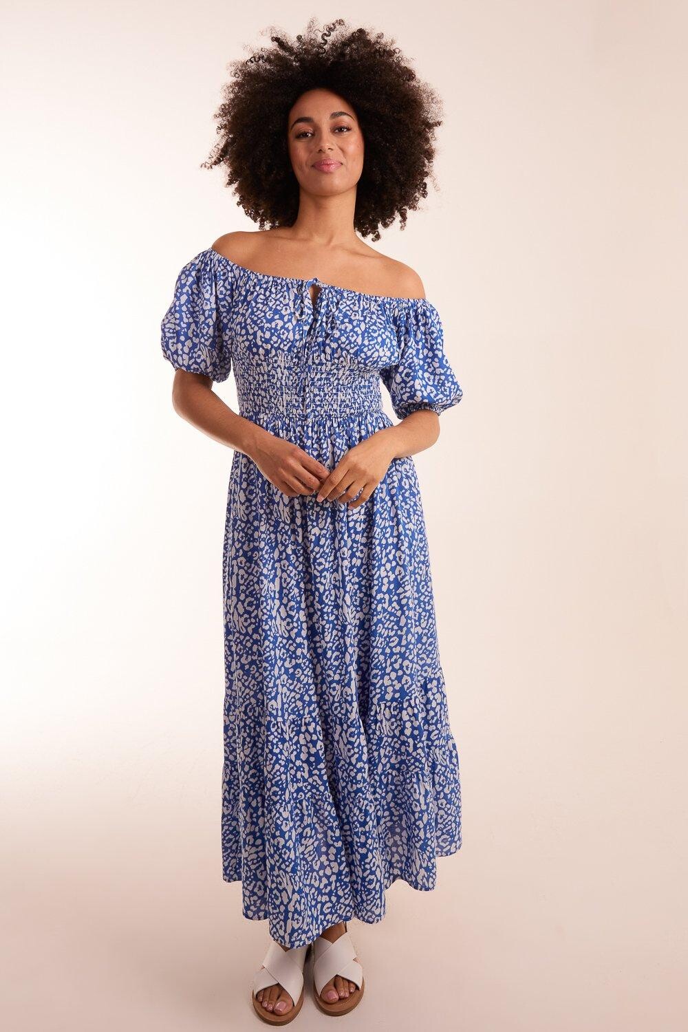 Платье миди с присборенной талией и завязками спереди Blue Vanilla, синий
Платье миди с присборенной талией и завязками спереди Blue Vanilla, синий