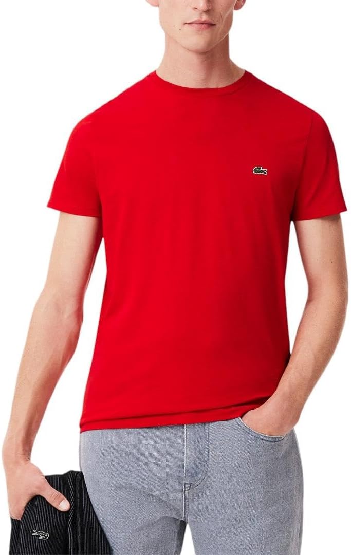 Мужская футболка Lacoste с коротким рукавом и круглым вырезом из джерси Pima, Red, Красный, Мужская футболка Lacoste с коротким рукавом и круглым вырезом из джерси Pima, Red
Мужская футболка Lacoste с коротким рукавом и круглым вырезом из джерси Pima, Red, Красный, Мужская футболка Lacoste с коротким рукавом и круглым вырезом из джерси Pima, Red