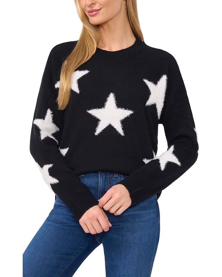 Свитер CeCe Metallic Star Eyelash, цвет Rich Black
Свитер CeCe Metallic Star Eyelash, цвет Rich Black
