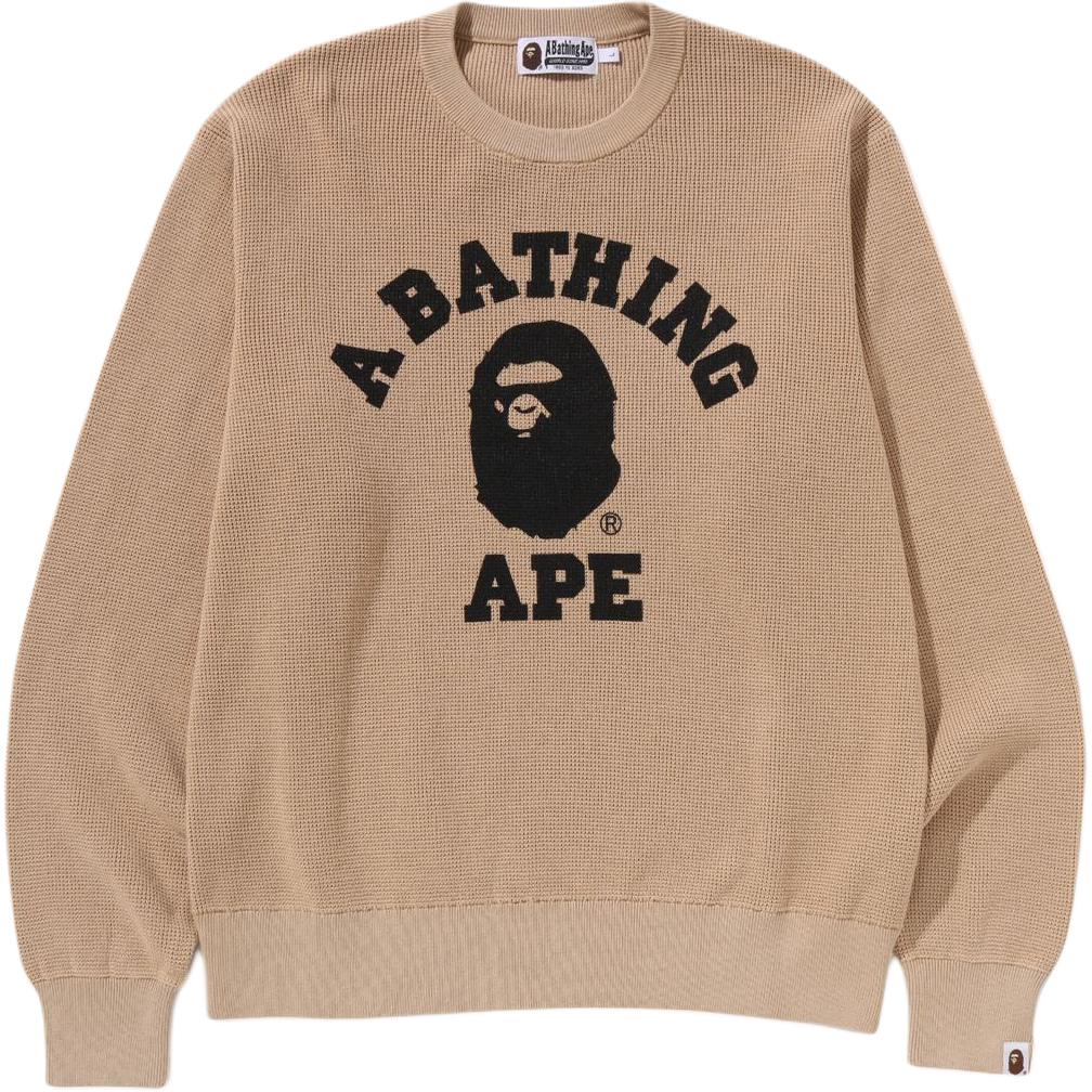 Bape College Waffle Crewneck Sweater A BATHING APE, коричневый
Bape College Waffle Crewneck Sweater A BATHING APE, коричневый