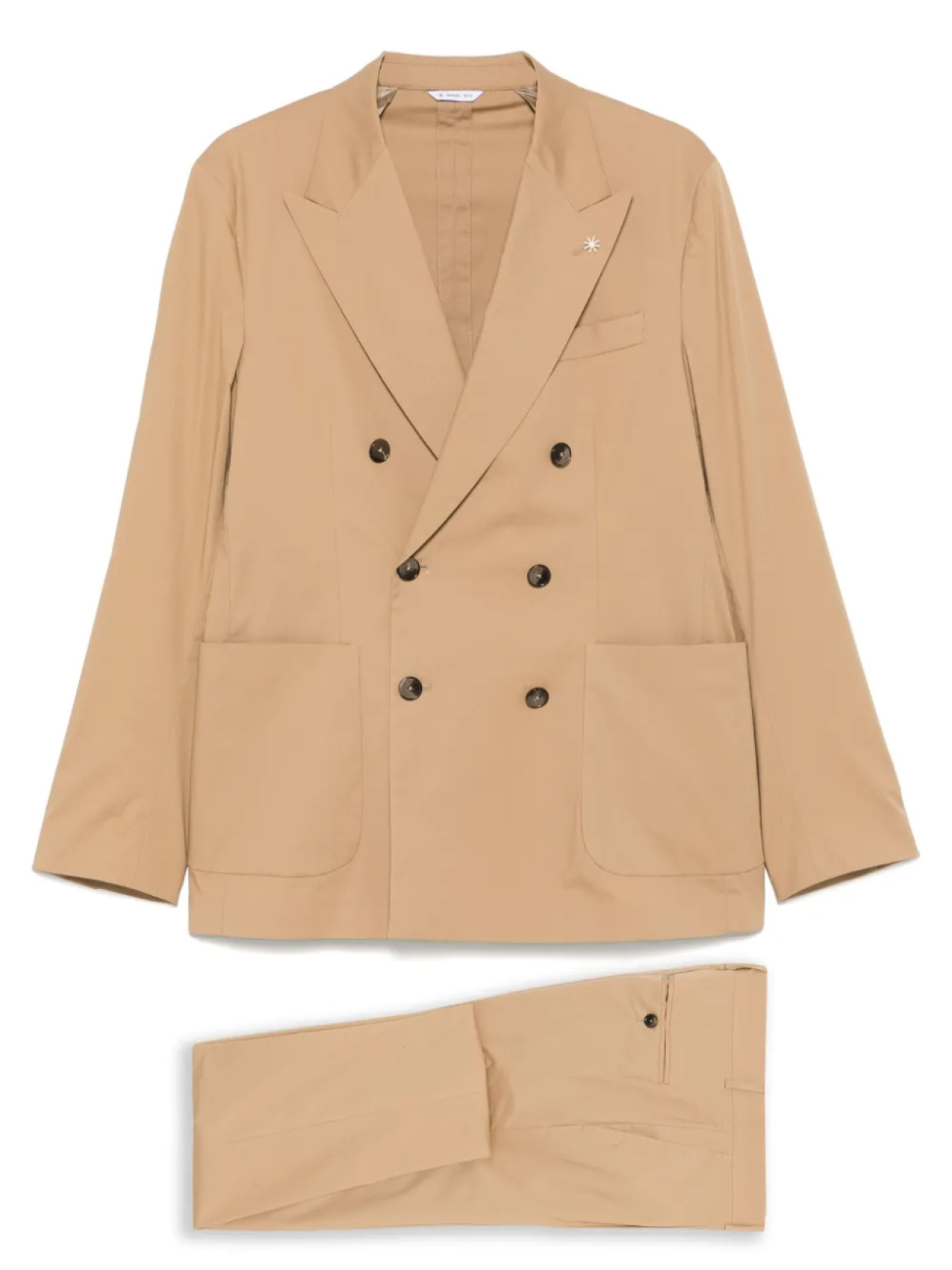 Двубортный костюм Manuel Ritz, нейтральный
Двубортный костюм Manuel Ritz, нейтральный