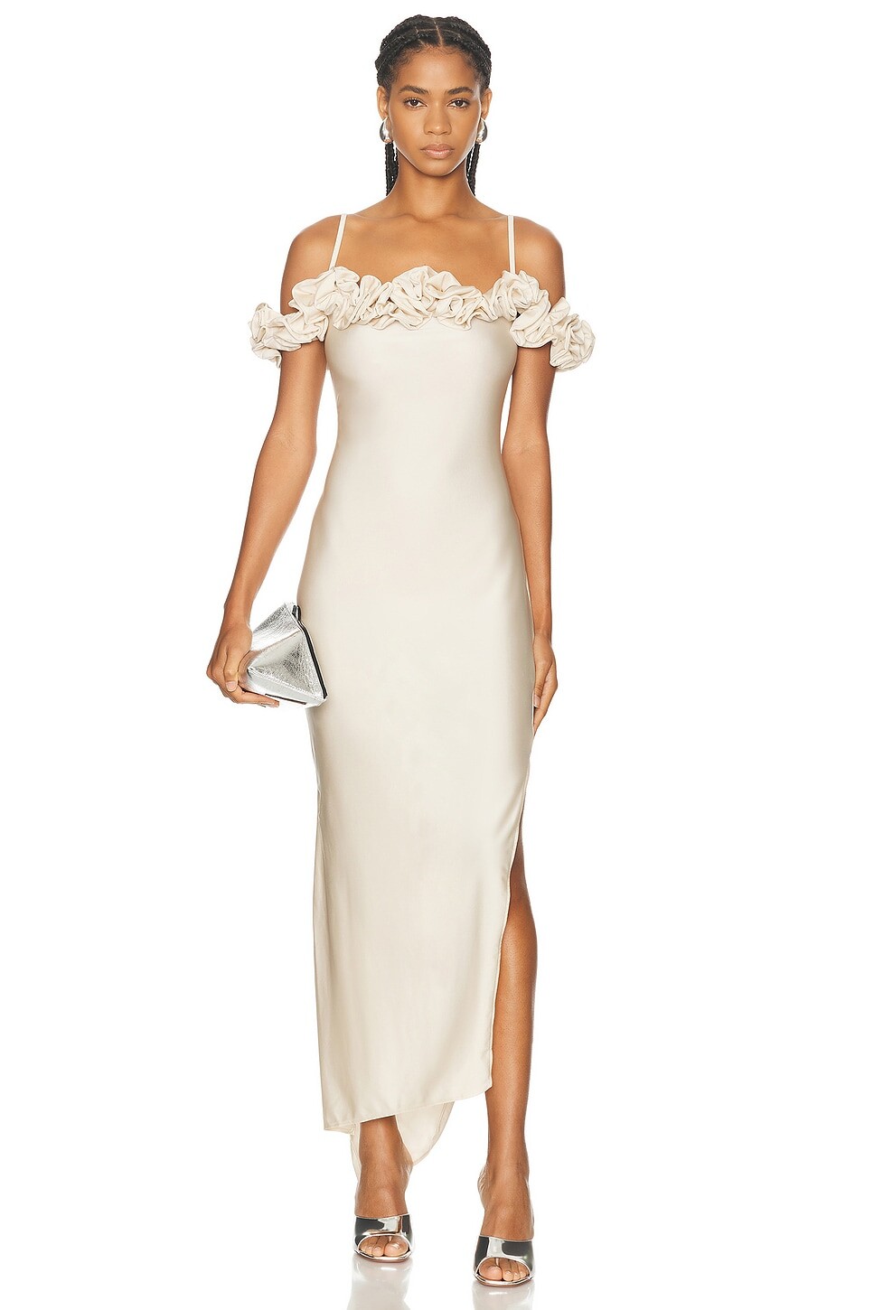 Платье с рюшами Coperni, цвет Beige Macadamia
Платье с рюшами Coperni, цвет Beige Macadamia