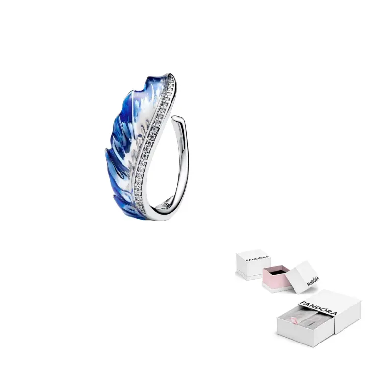 Pandora Кольцо из стерлингового серебра 925 пробы для женщин, синее
Pandora Кольцо из стерлингового серебра 925 пробы для женщин, синее