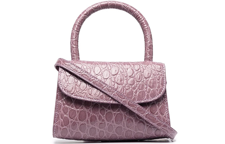 Мини-сумка через плечо из кожи крокодила и коровы обычная женская сиреневая By Far
Мини-сумка через плечо из кожи крокодила и коровы обычная женская сиреневая By Far