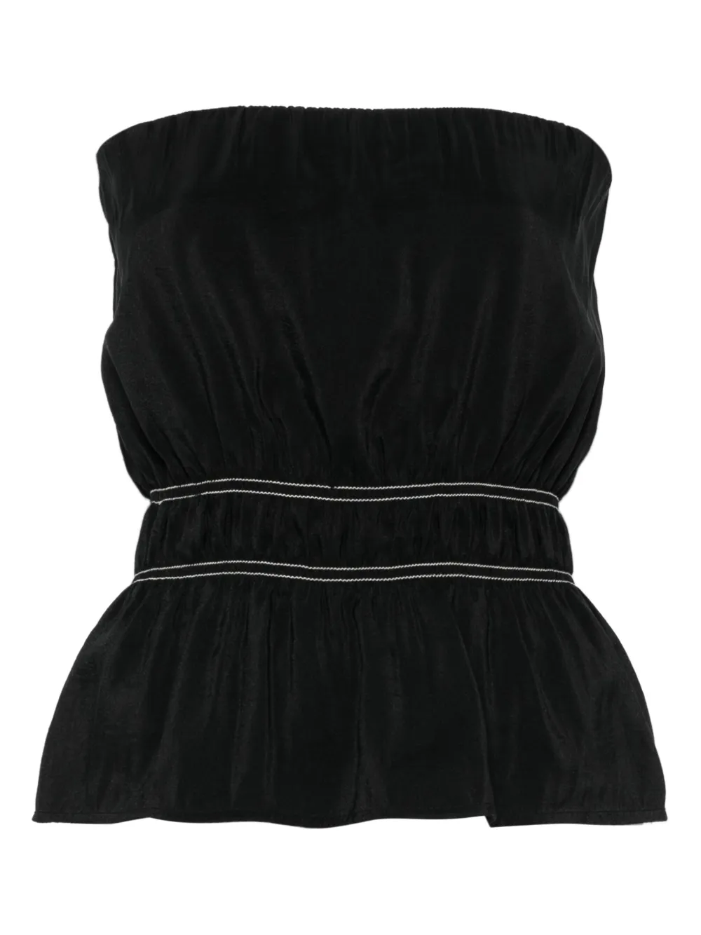 Топ-бандо со сборками Nanushka, черный
Топ-бандо со сборками Nanushka, черный