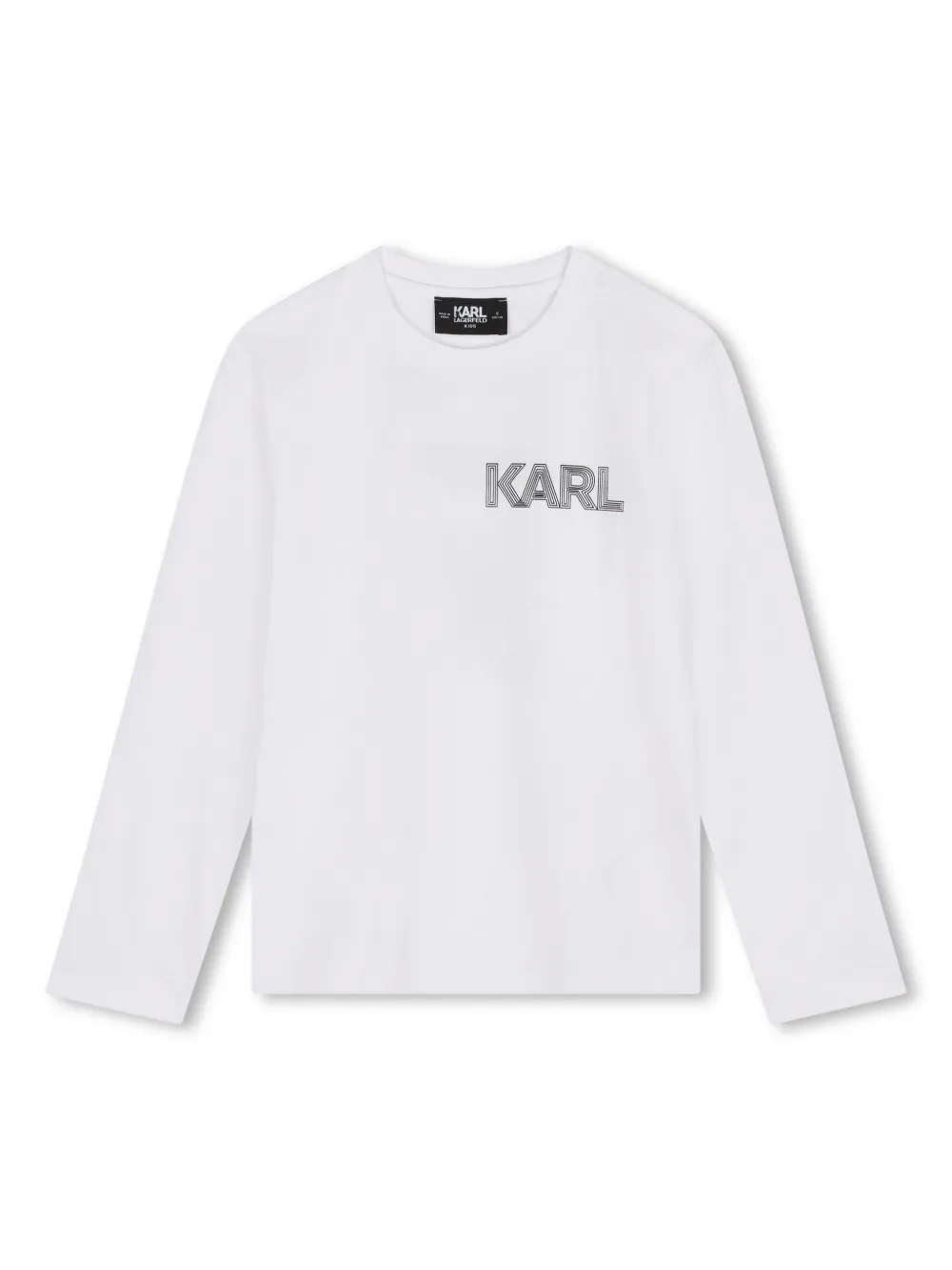 Футболка с длинными рукавами и графичным принтом KARL LAGERFELD KIDS, белый
Футболка с длинными рукавами и графичным принтом KARL LAGERFELD KIDS, белый