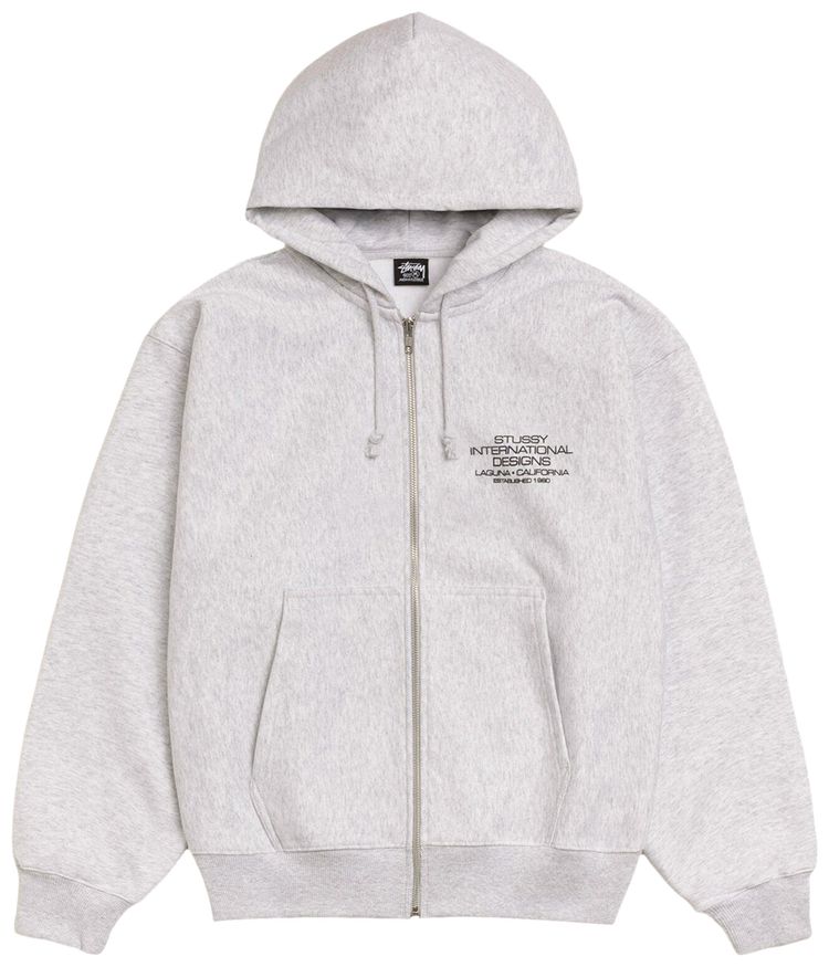 Худи на молнии Stussy International Designs, серый
Худи на молнии Stussy International Designs, серый