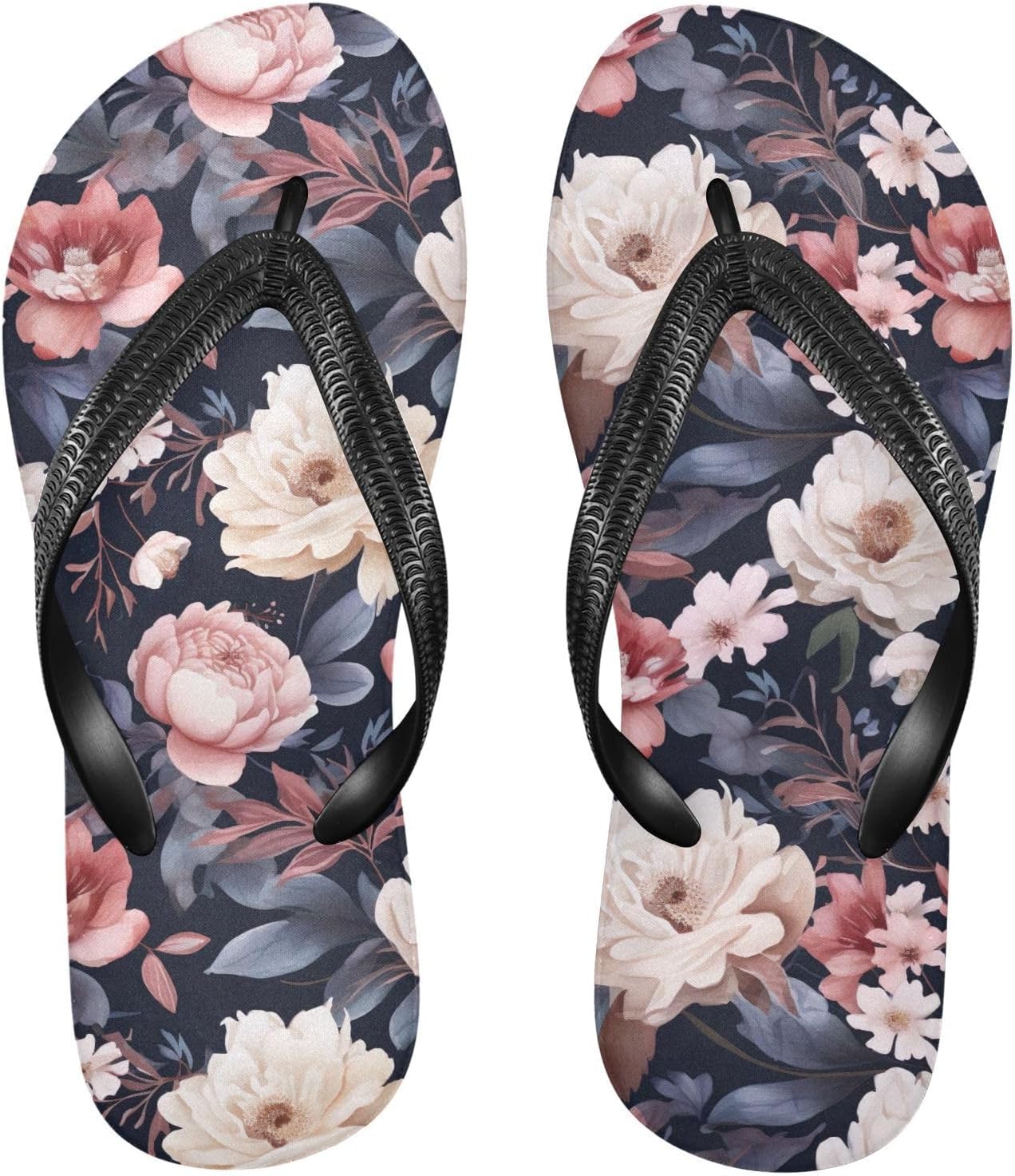 Розово-белые цветы, синие листья, шлепанцы, пляжный душ, вьетнамки, резиновые нескользящие летние тапочки, обувь для мужчин и женщин Sinestour
Розово-белые цветы, синие листья, шлепанцы, пляжный душ, вьетнамки, резиновые нескользящие летние тапочки, обувь для мужчин и женщин Sinestour