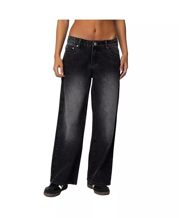 Женские джинсы Magda с низкой талией и эффектом кислотной стирки Edikted, черный
Женские джинсы Magda с низкой талией и эффектом кислотной стирки Edikted, черный