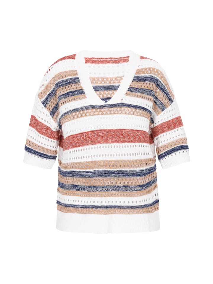 Женский свитер белого цвета с разноцветными вставками usha FESTIVAL
Женский свитер белого цвета с разноцветными вставками usha FESTIVAL