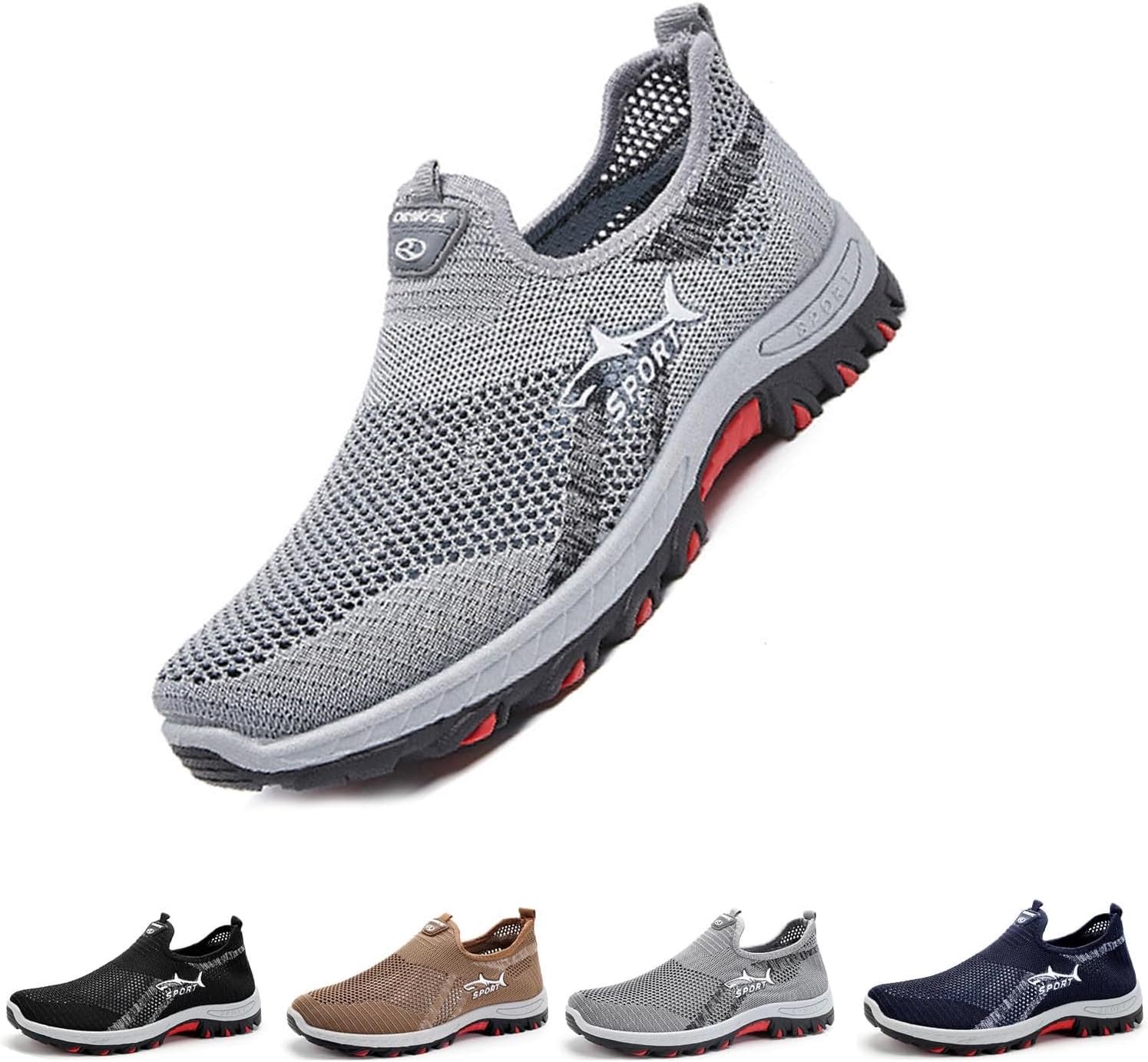 Кроссовки Jar-V Cooling Comfort, слипоны с дышащей сеткой и мягкой подошвой, мужские ортопедические, летние повседневные прогулочные обувь Generic, серый
Кроссовки Jar-V Cooling Comfort, слипоны с дышащей сеткой и мягкой подошвой, мужские ортопедические, летние повседневные прогулочные обувь Generic, серый