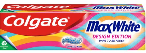 Зубная паста Colgate Max White Design Edition Crystal Mint, 75 мл
Зубная паста Colgate Max White Design Edition Crystal Mint, 75 мл