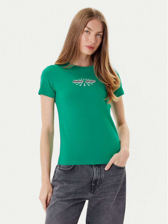 Футболка slim fit W5YI04 J1314 Guess Jeans, зелёный
Футболка slim fit W5YI04 J1314 Guess Jeans, зелёный
