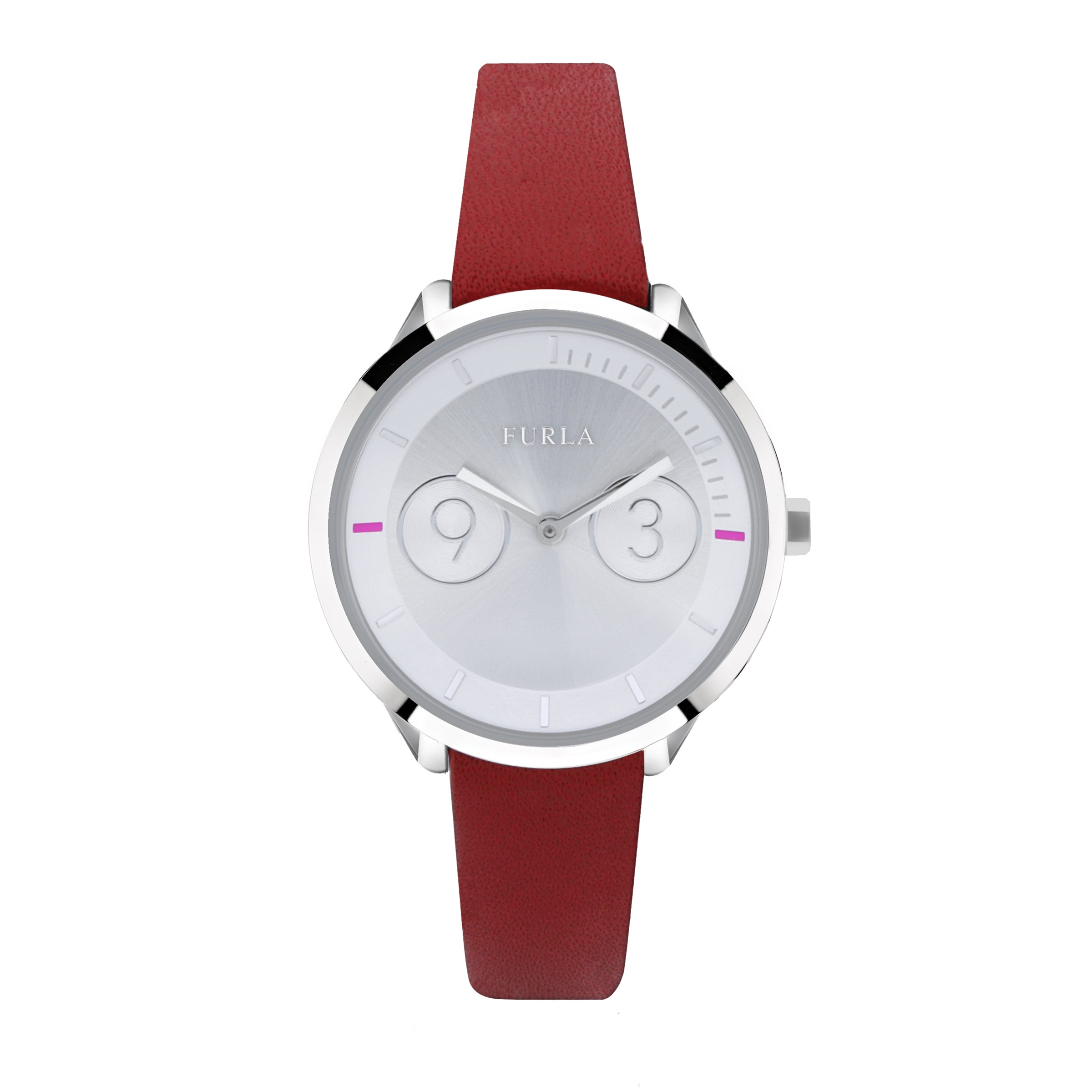 Женские часы Furla Metropolis с серебристым циферблатом из телячьей кожи, красный
Женские часы Furla Metropolis с серебристым циферблатом из телячьей кожи, красный