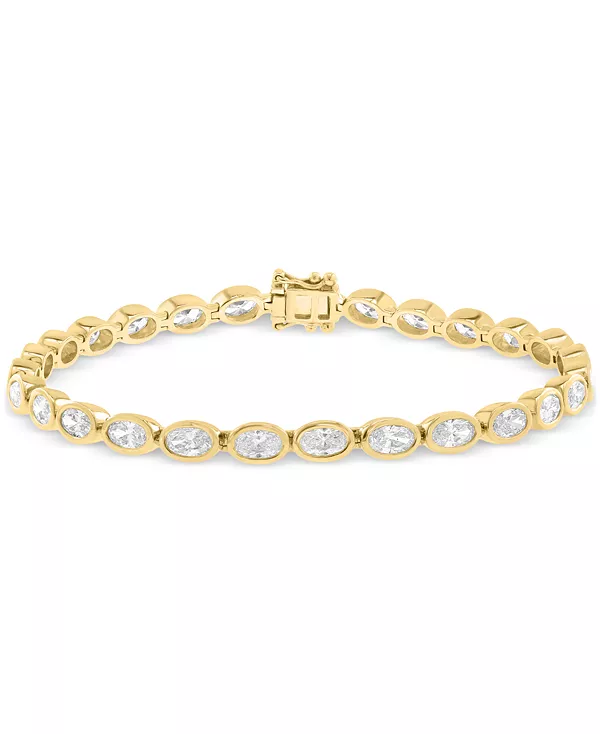 Теннисный браслет Effy с овальной оправой и выращенными в лаборатории бриллиантами (4-7/8 карата) из 14-каратного золота Effy Collection, gold
Теннисный браслет Effy с овальной оправой и выращенными в лаборатории бриллиантами (4-7/8 карата) из 14-каратного золота Effy Collection, gold