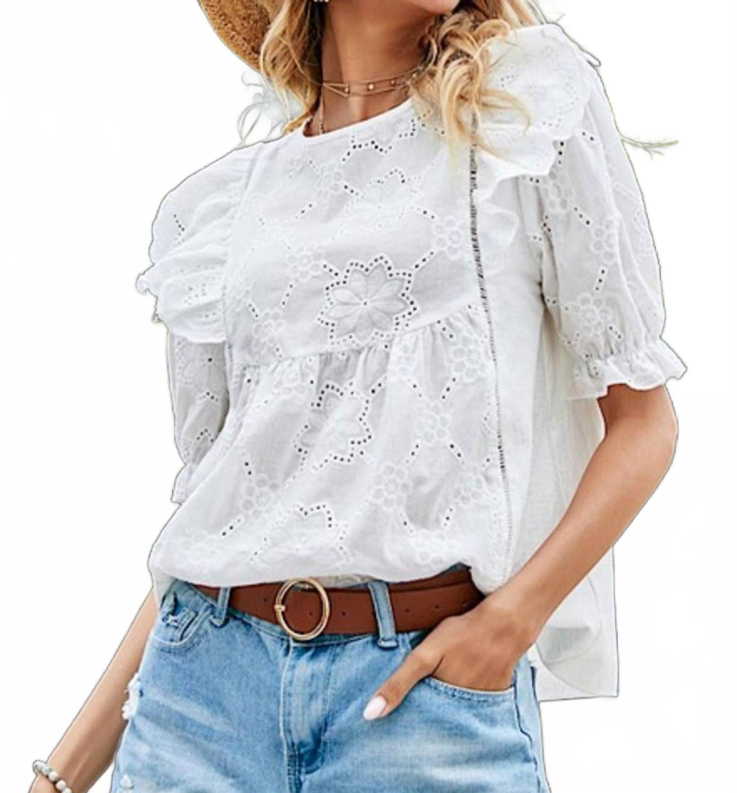 Licosa Блузка Leah с перфорацией белого цвета
Licosa Блузка Leah с перфорацией белого цвета